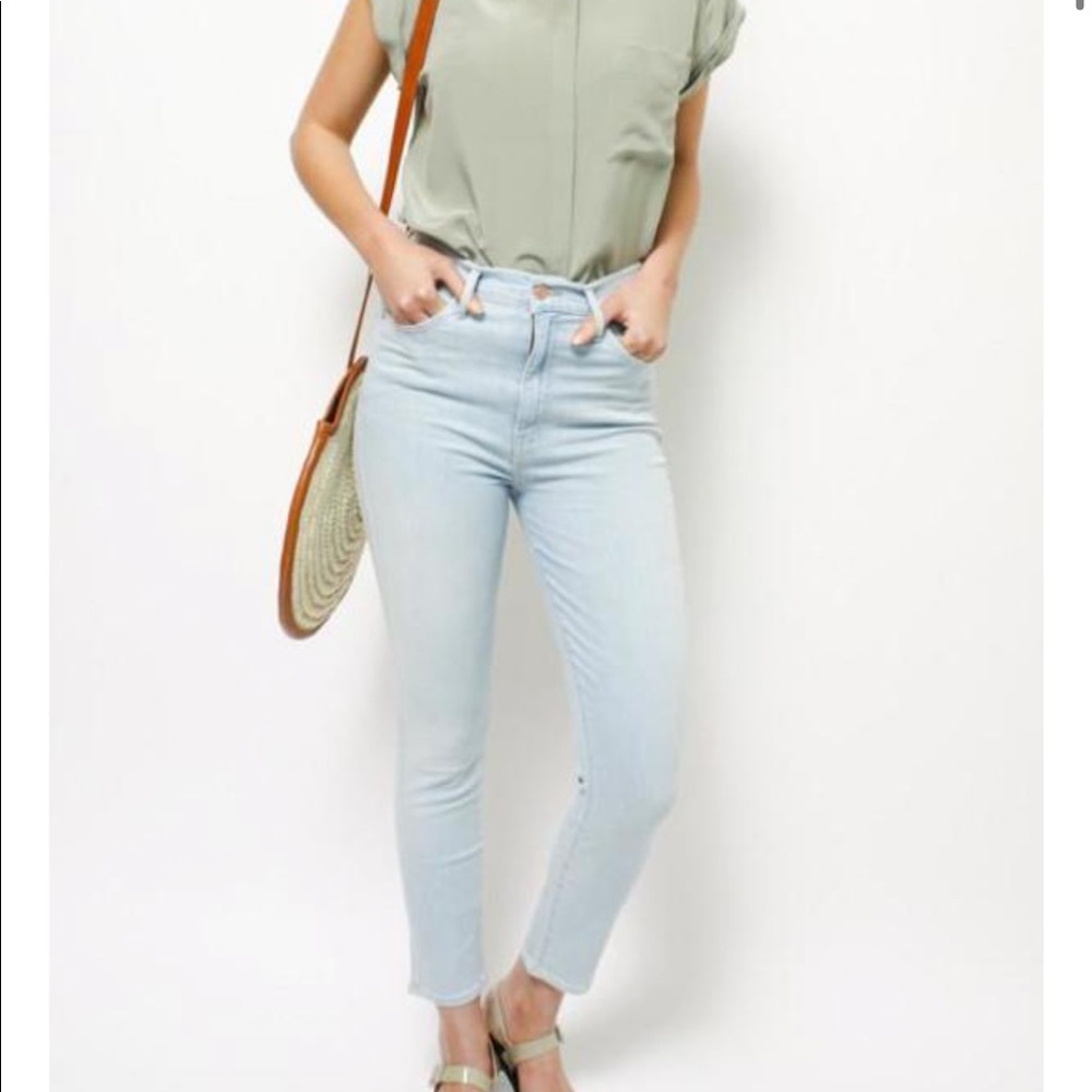 Mother high rise jeans